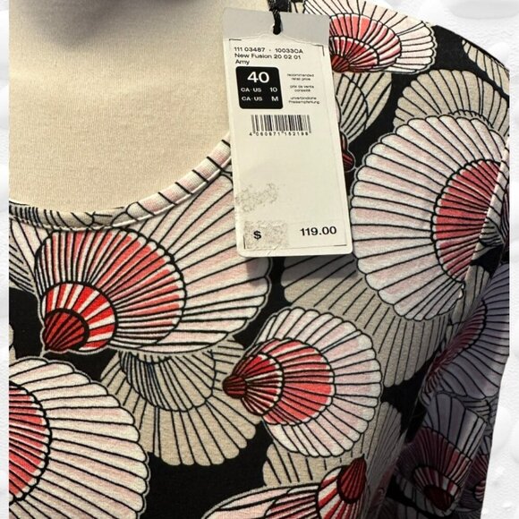 Olsen AMY A-STYLE patterned top NWT size M-10 - Picture 5 of 6